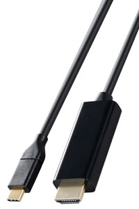 �G���R�� usb c �ϊ��P�[�u�� 1m Type-C to HDMI 4K(3840×2160px)/60Hz �}���`�f�B�X�v���C �~���[����