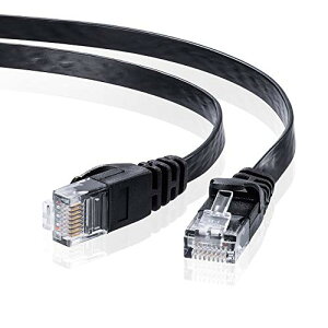 �T�����T�v���C CAT6�t���b�gLAN�P�[�u�� (3m) 1Gbps/250MHz RJ45 �c���܂�h�~ �u���b�N LA-FL6-03BK