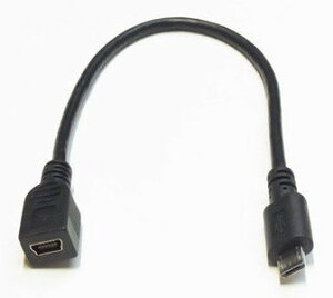 �ϊ����l �X�}�[�g�t�H���p USB�P�[�u�� �f�[�^�]��&�[�d�Ή� microB �I�X - MiniB ���X USBMCA/M5B20F