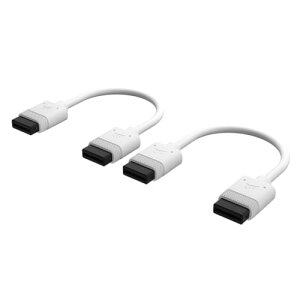 CORSAIR iCUE LINK�P�[�u�� 100mm �X�g���[�g/�X�g���[�g �z���C�g CL-9011129-WW