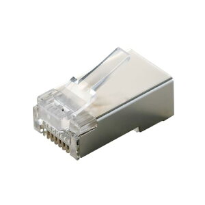 �G���R�� RJ45 ���p�R�l�N�^ Cat5e LAN�P�[�u�� �A�_�v�^ �P���E������ ���Ή� STP�d�l 10���� �V���o�[ LD-SRJ45