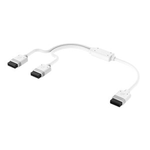 CORSAIR iCUE LINK Y���^�P�[�u�� 600mm �X�g���[�g/�X�g���[�g �z���C�g CL-9011132-WW