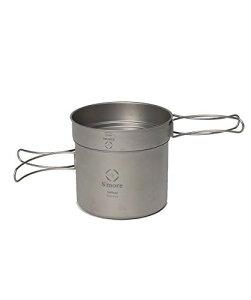 S'more(�X���A) Titanium Cooker Set �L�����v�N�b�J�[�Z�b�g �`�^�� �N�b�J�[ 2�_�Z�b�g ������� (L�i500ml