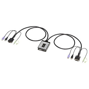 �T�����T�v���C �f�B�X�v���C�G�~�����[�V�����Ή�DVI�p�\�R�������ؑ֊�(2:1) SW-KVM2DUN