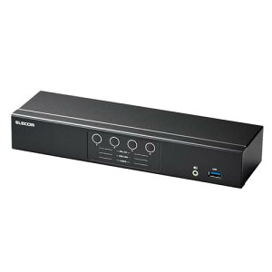 �G���R�� �p�\�R���ؑ֊� KVM�X�C�b�` HDMI 4�|�[�g PC4��ؑ� 4K60Hz �G�~�����[�V�����@�\���� KVM-NHUS4