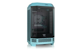 Thermaltake The Tower 300 Turquoise 3�ʋ����K���X�p�l���̗p ���p���X�^�C�� �}�C�N���^���[ Micro-A