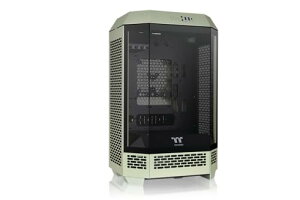 Thermaltake The Tower 300 Matcha Green 3�ʋ����K���X�p�l���̗p ���p���X�^�C�� �}�C�N���^���[ Micr