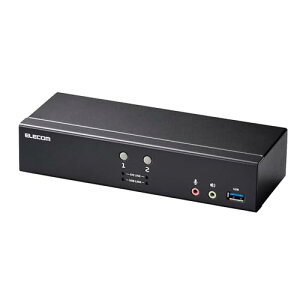 �G���R�� �p�\�R���ؑ֊� KVM�X�C�b�` DisplayPort(TM) 2�|�[�g PC2��ؑ� 4K60Hz �G�~�����[�V�����@�\���� KVM