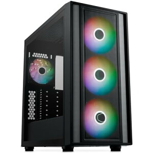 Cooler Master �w�ʃR�l�N�^�[�}�U�[�{�[�h�Ή�140mm�g���v���t�@�����ڃ~�h���^���[PC�P�[�X MasterBox 600 [ M