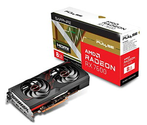 SAPPHIRE PULSE RADEON RX 7600 GAMING 8GB GDDR6 �O���t�B�b�N�X�{�[�h 11324-01-20G V
