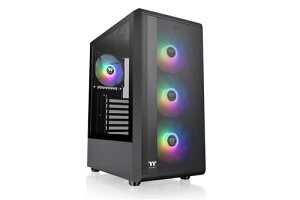 Thermaltake S200 TG ARGB Plus �~�h���^���[ ATX PC�P�[�X �u���b�N CA-1X2-00M1WN-01 CS9