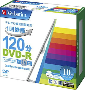 �o�[�x�C�^���W���p��(Verbatim Japan) 1��^��p DVD-R CPRM 120�� 10�� �z���C�g�v�����^�u�� �Ж�1�w 1-1