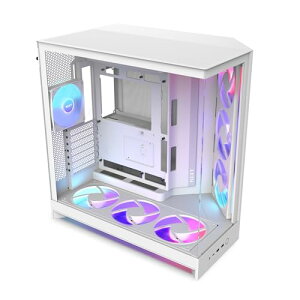 NZXT H9 Flow RGB+ (2025) �f���A���`�����o�[ RGB�t�@�����R���g���[���n�u���� �~�h���^���[�^PC�P�[�X �z���C�g C