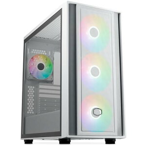 Cooler Master MasterBox 600 White ���ʔz���}�U�[�{�[�h�E420mm���W�G�[�^�[�Ή� ARGB�t�@�� 4���