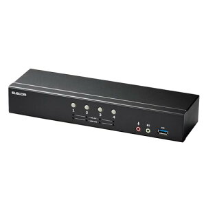 �G���R�� �p�\�R���ؑ֊� KVM�X�C�b�` DisplayPort(TM) 4�|�[�g PC4��ؑ� 4K60Hz �G�~�����[�V�����@�\���� KVM