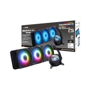 ���l�u�� ���� CPU�N�[���[ LED ���f�� 360mm (120mm PWM�t�@��×3) ASETEK �����W�G�[�^�[���� KURO-AIO