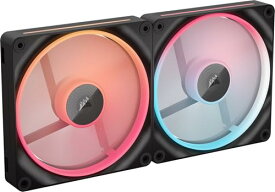 CORSAIR iCUE LINK LX140-R RGB スターターキット 140mm PWM PCケースファン デュアルライトループ デュア