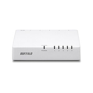 �o�b�t�@���[ BUFFALO 10/100Mbps�Ή� �v���X�`�b�N⟑� AC�d�� 5�|�[�g �z���C�g �X�C�b�`���O�n�u LSW4-TX-5EP