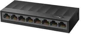 TP-Link 8�|�[�g �X�C�b�`���O�n�u �v���O&�v���C �t�@�����X �É� �v���X�`�b�N➑� LS1008G 3�N