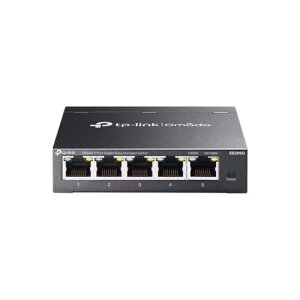 TP-Link ES205G Omada 5�|�[�g �M�K�r�b�g �ȒP�Ǘ��X�C�b�` �W���N���E�h�Ǘ�