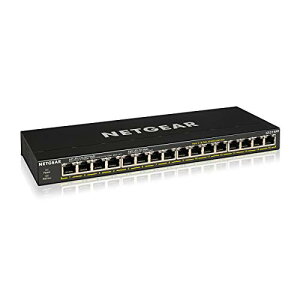 �y���K�i�z �l�b�g�M�A NETGEAR �X�C�b�`���O�n�u 16�|�[�g 1G PoE+ (183W) ����➑� �É��t�@�����X ���[�J�[3�N �A��