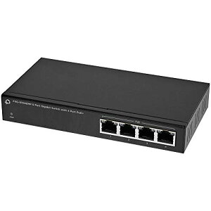 Planex 5�|�[�gPoE�X�C�b�`���O�n�u 4�|�[�gPoE���d�Ή� 10/100/1000Mbps �M�K�r�b�g�Ή� FXG-0104EMP