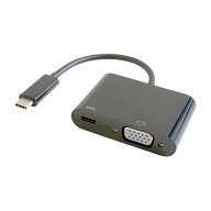 GOPPA ゴッパ USB Type-C to VGA変換アダプタ (PD対応) ブラック GP-CV15H/B
