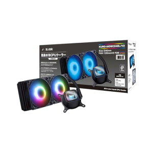���l�u�� ���� CPU�N�[���[ LED ���f�� 240mm (120mm PWM�t�@��×2) ASETEK �����W�G�[�^�[���� KURO-AIO