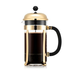 BODUM �{�_�� �R�[�q�[���[�J�[ �R�[�q�[�v���X CHAMBORD �V�����{�[�� �t�����`�v���X �R�[�q�[���[�J�[ 1000ml �S�[���h