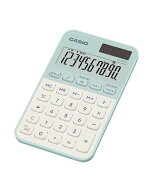 カシオ デザイン電卓 手帳型カラフル ライトグリーン 10桁 SL-300D-LG-N