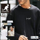 カンゴール トレーナー スウェット◆KANGOL クルーネック ワンポイント 刺繍 トレーナー◆プルオーバー メンズ ブランド 長袖 ロゴ スエット おしゃれ ゆったり オーバーサイズ ビッグシルエット トップス 韓国 ファッション 30代 40代
