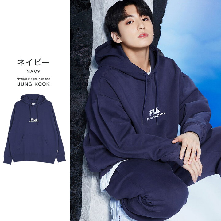 楽天市場 送料無料 クーポン対象外 Fila Bts パーカー メンズ ブランド 21 Fila 限定パーカー Bts着用モデル パーカー メンズ おしゃれ ブランド トップス メンズファッション 韓国 秋 秋服 冬 冬服 ビッグシルエット ロゴ Snapper Rocks スナッパーロックス