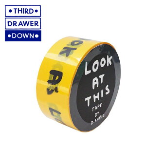 THIRD DRAWER DOWN �T�[�h�h���A�_�E�� Look at This Packing Tape × David Shrigley �p�b�L���O�e�[�v TDDS-PACKINTAPE1 �y �R���{ �C���e���A �G�� �z