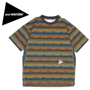 and wander �A���h�����_�[ print short sleeve T �v�����g�V���[�g�X���[�u�e�B�[ 574-1153073 �y ���� �g�b�v�X T�V���c �z