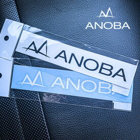 ANOBA アノバ ロゴ カッティングステッカー AN025/AN026 【 シール カスタム アウトドア 】【メール便・代引不可】