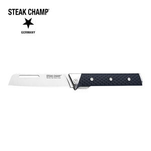 STEAK CHAMP �X�e�[�L�`�����v CHEF'S OUTDOOR FOLDING KNIFE 12cm �V�F�t�Y�A�E�g�h�A�t�H�[���f�B���O�i�C�t �y � �A�E�g�h�A �L�����v ���T�C�N���f�� �z�y���[���ցE����s�z