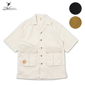 JONAS CLAESSON ジョナスクレアッソン Big Silhouette Nylon Open Collar Shirt ビッグシルエットナイロンオープンカラーシャツ 【半袖/Tシャツ/トップス/フリークスストア/アウトドア】