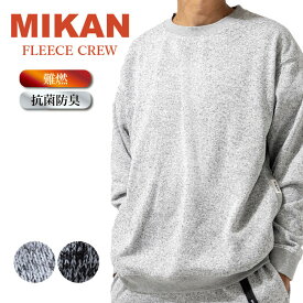 【エントリーでP10倍★24日20:00～27日9:59まで】【300円OFFクーポン配布中】Mikan ミカン フリースクルー 【 トレーナー スウェット アウトドア キャンプ トップス 】