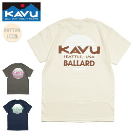 【購入特典あり】KAVU カブー Sunset Logo Tee サンセットロゴ Tシャツ 19822039 【Tシャツ/メンズ/トップス/半袖/アウトドア】【メール便・代引不可】