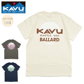 【エントリーでP10倍★24日20:00～27日9:59まで】【購入特典あり】KAVU カブー Sunset Logo Tee サンセットロゴ Tシャツ 19822039 【Tシャツ/メンズ/トップス/半袖/アウトドア】【メール便・代引不可】