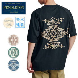 PENDLETON ペンドルトン Plating Single Jersey Back Print S/S Tee プレーティングシングルジャージーバックプリントショートスリーブティー 4275-6013 【 Tシャツ 半袖 吸水速乾 綿100％ コットン ドローコード トップス 】【メール便・代引不可】