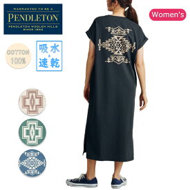 PENDLETON ペンドルトン Plating Single Jersey No Sleeve Dress プレーティングシングルジャージーノースリーブドレス 4275-6109 【 Tシャツ 半袖 ワンピース 吸水速乾 綿100％ コットン レディース 】【メール便・代引不可】