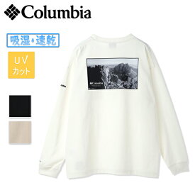 Columbia コロンビア Millers Crest Graphic LS Tee ミラーズクレストグラフィックロングスリーブティー PM0690 【 Tシャツ ロンT 長袖 吸湿速乾機能 UVカット トップス 】【メール便・代引不可】