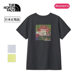 THE NORTH FACE ザ・ノース・フェイス S/S ES Flower Box Logo Tee ショートスリーブイーエスフラワーボックスロゴティー NTW32583 【 トップス 半袖 Tシャツ レディース 日本正規品 】【メール便・代引不