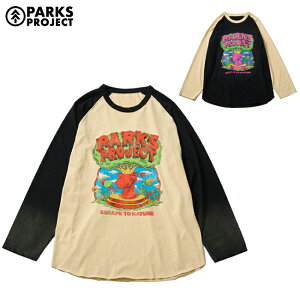 PARKS PROJECT �p�[�N�X�v���W�F�N�g Organic Cotton Escape To Nature Raglan QS Tee by DLOP �I�[�K�j�b�N�R�b�g���G�X�P�[�v�g�D�l�C�`���[���O����QS�e�B�[ PP25SS-005 �y �g�b�v�X ���� ����T �A�E�g�h�A �z�y S