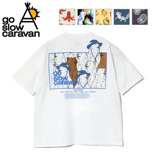 �y�G���g���[��P10�{��6/20 20:00-6/26 01:59�܂Łzgo slow caravan �S�[�X���[�L�����o�� USA/C �X�N�G�ALOGO �o�b�N�v�����g ������� TEE 341915A �y �g�b�v�X ���� T�V���c �z�y���[���ցE����s�z�y SS25