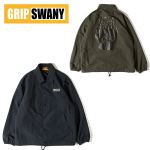 GRIP SWANY �O���b�v�X���j�[ GLOVE LOGO COACH JKT �O���[�u���S�R�[�`�W���P�b�g GSJ-88 �y �A�E�^�[ �����Y �L�����v �A�E�g�h�A �z