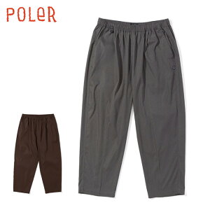 POLeR �|�[���[ WIDE TAPERED STRETCH SKATE PANTS ���C�h�e�[�p�[�h�X�g���b�`�X�P�[�g�p���c 263MCV0037 �y �{�g���X �����O�p���c �f�j���p���c ���C�h�V���G�b�g �X�P�[�g�d�l �X�P�[�^�[ �z