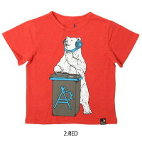 goslowcaravanゴースローキャラバンクマDJTEE(KIDS)311909【Tシャツ/クマ柄/アウトドア/フェス/キッズ】【メール便・代引不可】