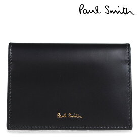 【クーポンで最大1000円OFF！4/19 10:59まで】 ポールスミス Paul Smith 名刺入れ メンズ カードケース FOLD OVER CREDIT CARD CASE 4776 W761A 79 ブラック